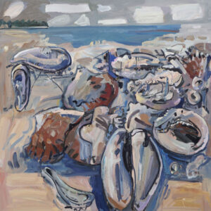 JON IMBER (1950–2014)
Mussels and Crabs
2002
oil on canvas, 50 x 50 inches
Price available on request