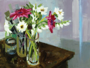 PHILIP FREY
Flowers and Brushes
oil on canvas, 18 x 24 inches
$2800