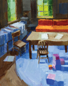 PHILIP FREY
Reading and Playing 
oil on linen, 10 x 8 inches
SOLD