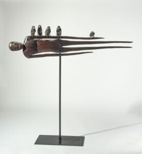 MARK KINDSCHI
Dominant Species, Sparrows (Full View)
forged and fabricated steel, bronze patina, 58h x 12 x 61 inches
$9800