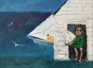 WILLIAM IRVINE
Girl with a Sailboat
oil on board, 12 x 16 inches
$3000