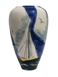 WILLIAM IRVINE
Sailing the Blue I (View 2)
porcelain vase with Mark Bell, 8 inches
$1500