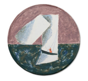 WILLIAM IRVINE
Seascape, Pink Sky
porcelain plate with Mark Bell, 12.5 inches
$1800