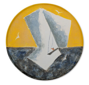 WILLIAM IRVINE
Seascape, Yellow Sky
porcelain plate with Mark Bell, 12.5 inches
SOLD