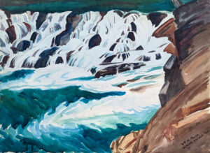 WILLIAM MUIR
Glacier National Park
signed lower right, 1945
watercolor, 18 x 24 inches
$1600