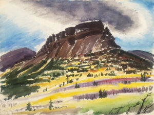 WILLIAM MUIR
Mesa I
signed on the back
watercolor, 15 x 20 inches
$1600