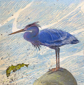 SUSAN AMONS
Heron on a Stone
monoprint with pastel, 20 x 20 inches
SOLD