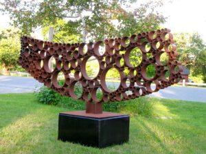 CLARK FITZ-GERALD (1917–2004)
Rings
1965
welded steel, 48h x 92 x21 inches
$18,000
