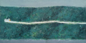 WILLIAM IRVINE
Through The Green Swell
oil on canvas, 36 x 72 inches
$14,000
