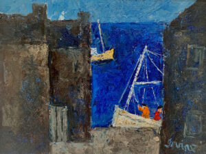 WILLIAM IRVINE
Harbor, Orkney
oil on board, 12 x 16 inches
SOLD