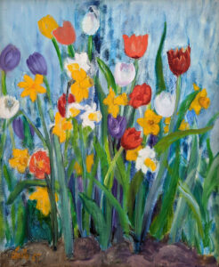 EMILY MUIR
Spring Flowers
1987, oil on canvas, 28 x 23 inches
$2600