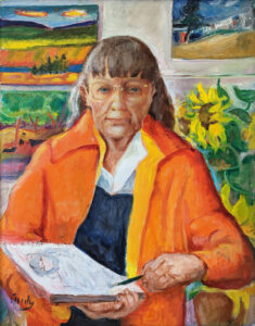 EMILY MUIR (1904–2003)
Self Portrait
oil on canvas, 28 x 22 inches
signed lower left
SOLD