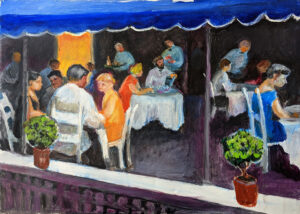 EMILY MUIR (1904–2003)
Dinner Al Fresco
oil on canvas, 22 x 32 inches
SOLD
