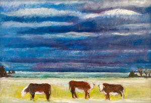 MILY MUIR (1904–2003)
Cattle
oil on canvas, 18 x 26 inches
$1800