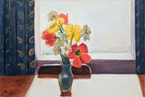 EMILY MUIR (1904–2003)
Vase of Poppies in Window
oil on canvas, 23 x 36 inches
signed lower left
$4600