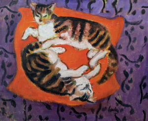 EMILY MUIR (1904–2003)
Matisse Cats
oil on canvas, 21 x 26 inches
signed lower right
SOLD