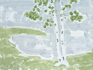 STEPHEN PACE
Birch Trees
1977, oil on canvas, 18 x 24 inches