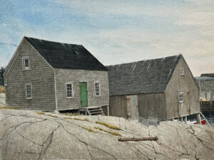 GREGORY DUNHAM
The Green Door, Peggy's Cove
watercolor, 12 x 16 inches
$4400