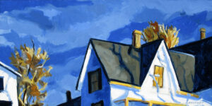 PHILIP KOCH
Morning at the Rte 6 Eastham House III
oil on panel, 12 x 24 inches
$3500
