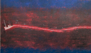 WILLIAM IRVINE
The Broken Wave, Evening Return
oil on canvas, 36 x 60 inches
$12,000