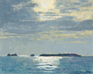 TOM CURRY
Flye Islands
oil on birch panel, 24 x 30 inches
$6,200