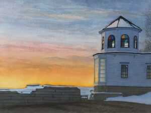 GREGORY DUNHAM
Evening Glow, Castine Boathouse
watercolor, 11 x 15 inches
$4400