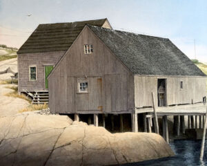 GREGORY DUNHAM
Fish Houses, Peggy’s Cove
watercolor, 17 x 20.5 inches
SOLD