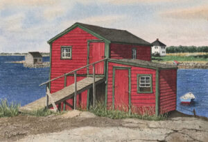 GREGORY DUNHAM
Red Fish House, Blue Rocks, Nova Scotia
watercolor, 7.5 x 11.25 inches
SOLD