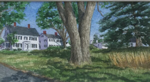 GREGORY DUNHAM
Under the Elm, Castine
watercolor, 4 x 7 inches
$800