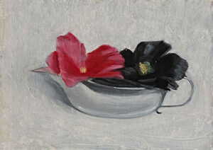 JOSEPH KEIFFER
Hollyhock Blossoms in a Cup
oil on canvas, 6 x 8 inches
$800