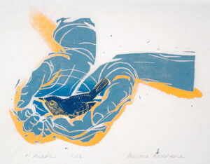 HOLLY MEADE (1956–2013)
Practice Reverence
woodblock print, 7 x 9 inches
$400