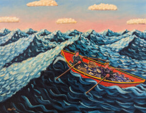 JOHN NEVILLE
Rowing in Big Seas
oil on canvas, 18 x 24 inches
$4400