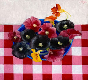 JOSEPH KEIFFER
Bowl of Hollyhock
oil on canvas, 11 x 12 inches
$1500