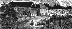 SIRI BECKMAN
Farmhouse at Eagle Island
wood engraving, 2.5 x 5.825 inches
limited edition of 100
$300