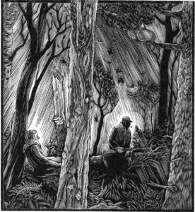 SIRI BECKMAN
Stopping in Woods
wood engraving, 4.5 x 4 inches
limited edition of 100