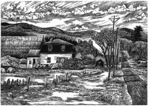 SIRI BECKMAN
The Carter Farm
wood engraving, 5 x 7 inches
limited edition of 100
$600