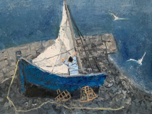 WILLIAM IRVINE
Bringing in the Sail
oil on board, 12 x 16 inches
SOLD