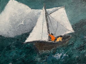 WILLIAM IRVINE
Bringing in the Sails
oil on board, 12 x 16 inches
SOLD