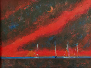 WILLIAM IRVINE
Evening Anchorage
oil on canvas, 30 x 40 inches
$8000