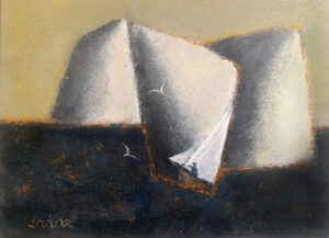 WILLIAM IRVINE
Late Sail
oil on museum board, 26 x 36 inches
$7400