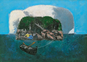 WILLIAM IRVINE
Resting on the Island
oil on museum board, 26 x 36 inches
$7400