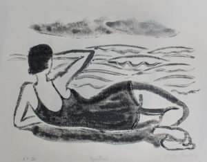 KATE HANLON
Bather (B&W)
white line woodcut
9 x 12 inches, edition of 25
$400