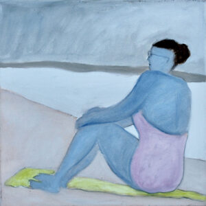 KATE HANLON
Bather On Towel
oil on canvas
12 x 12 inches
$900