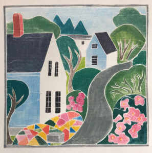 KATE HANLON
Monhegan Flower Gardens
white line woodcut
8.75 x 9 inches, edition of 25
$850