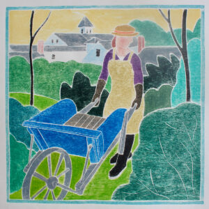 KATE HANLON
So Much Depends
white line woodcut
12 x 12 inches, edition of 25
$1200