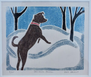 KATE HANLON
Squirrel Patrol
white line woodcut
5.75 x 7 inches, edition of 25
$700