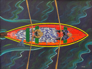 JOHN NEVILLE
Dark Haired Mermaid with Herring
oil on canvas, 30 x 40 inches
$8500