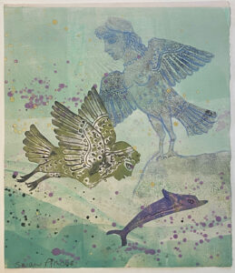 SUSAN AMONS
Sirens and Dolphins II
1996, monoprint, 14 x 12 inches
$800