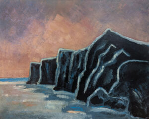 PHILIP BARTER (1939–2024)
Cliffs of Gaspe
2002, oil on board, 24 x 30 inches
$8000