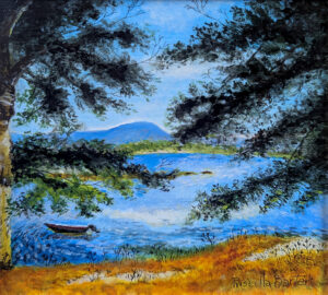 PRISCILLA BARTER
Schoodic Mountain
acrylic on panel, 6 x 6 inches
$450